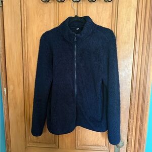Uniqlo Navy Teddy Jacket